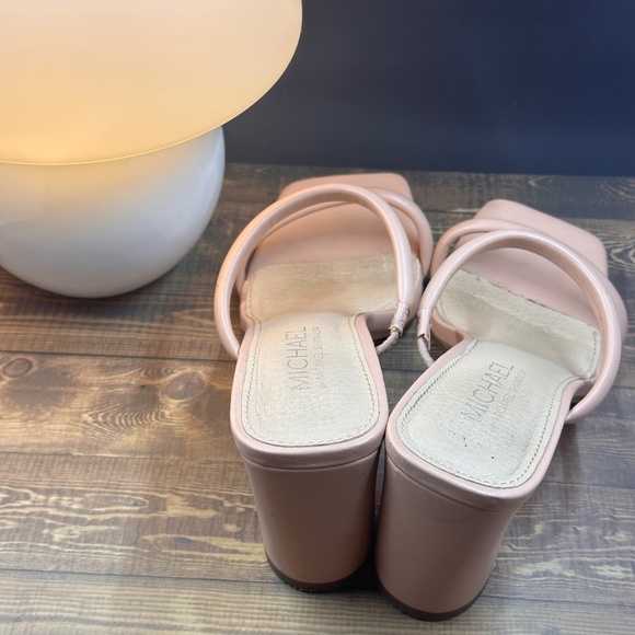 Michael by Michael Shannon – Nude Strappy Square-Toe Heels - Picture 4 of 6